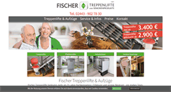 Desktop Screenshot of fischer-treppenlifte.de